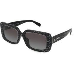 Luxottica Fashion Brillen Vertriebs GmbH Coach HC8380U Damen-Sonnenbrille Vollrand Quadratisch Acetat-Gestell, Grau