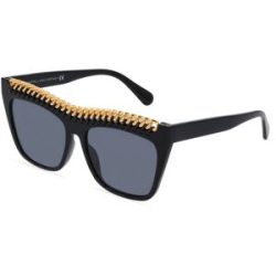 Thélios Stella McCartney SC40009I Damen-Sonnenbrille Vollrand Butterfly Acetat-Gestell, Schwarz