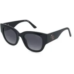 Marcolin Deutschland GmbH Guess GU7680 Damen-Sonnenbrille Vollrand Butterfly Kunststoff-Gestell, Schwarz