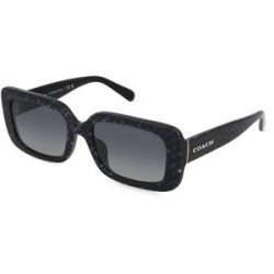 Luxottica Fashion Brillen Vertriebs GmbH Coach HC8380U Damen-Sonnenbrille Vollrand Quadratisch Acetat-Gestell, Blau