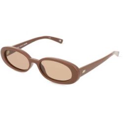 Tree Distribution GmbH Le Specs OUTTA LOVE Damen-Sonnenbrille Vollrand Oval Kunststoff-Gestell, Braun