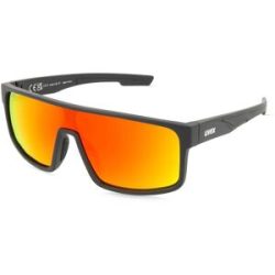 Uvex Sports S533025 LGL 51 Unisex-Sonnenbrille Vollrand Eckig Kunststoff-Gestell, Schwarz