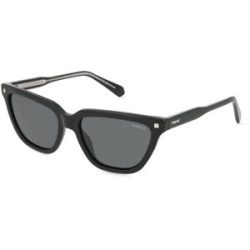 Safilo GmbH Polaroid PLD 4157/S/X Damen-Sonnenbrille Vollrand Butterfly Acetat-Gestell, Schwarz