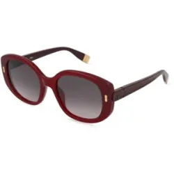 DE RIGO Vision D.A.CH. GmbH Furla SFUB10 Damen-Sonnenbrille Vollrand Oval Kunststoff-Gestell, Rot