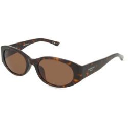 Kering Eyewear Spa Balenciaga BB0369SK Damen-Sonnenbrille Vollrand Oval Acetat-Gestell, Havanna