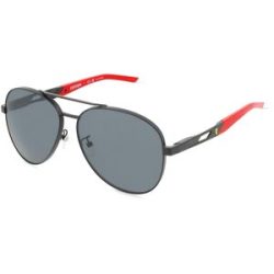 Luxottica Fashion Brillen Vertriebs GmbH Scuderia Ferrari FZ5002D Unisex-Sonnenbrille Vollrand Pilot Metall-Gestell, Schwarz