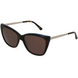 Wenzhou Lidong Optical Manufacture Co., Ltd. Fielmann LD 015 SUN CL Damen-Sonnenbrille Vollrand Quadratisch Acetat-Gestell, Havanna