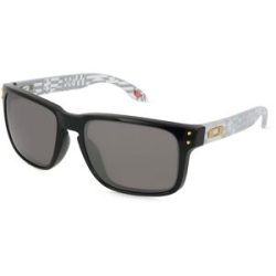 Luxottica Fashion Brillen Vertriebs GmbH Oakley OO9102 HOLBROOK Herren-Sonnenbrille Vollrand Quadratisch Kunststoff-Gestell, Schwarz