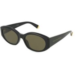 Thélios Stella McCartney SC40077I Unisex-Sonnenbrille Vollrand Oval Kunststoff-Gestell, Schwarz