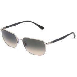 Luxottica Fashion Brillen Vertriebs GmbH Ray-Ban RB 3684 Unisex-Sonnenbrille Vollrand Quadratisch Edelstahl-Gestell, Silber