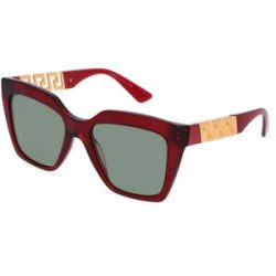 Luxottica Fashion Brillen Vertriebs GmbH Versace VE4418 Damen-Sonnenbrille Vollrand Quadratisch Acetat-Gestell, Rot