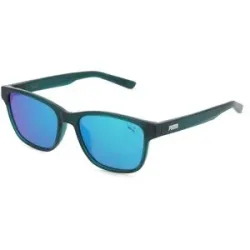 Kering Eyewear Spa PUMA PJ0088S Kinder-Sonnenbrille Vollrand Eckig Kunststoff-Gestell, Grün