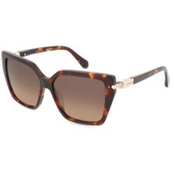 Marchon Germany GmbH Ferragamo SF1106S Damen-Sonnenbrille Vollrand Eckig Acetat-Gestell, Havanna