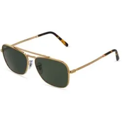 Luxottica Fashion Brillen Vertriebs GmbH Ray-Ban RB 3636 NEW CARAVAN Unisex-Sonnenbrille Vollrand Quadratisch Metall-Gestell, Gold