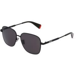 Thélios Kenzo KZ40165U Unisex-Sonnenbrille Vollrand Quadratisch Metall-Gestell, Schwarz