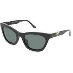 Luxottica Fashion Brillen Vertriebs GmbH Emporio Armani 0EA4259U Damen-Sonnenbrille Vollrand Cat Eye Acetat-Gestell, Schwarz
