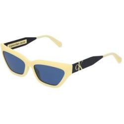 Marchon Germany GmbH Calvin Klein CKJ22640S Unisex-Sonnenbrille Vollrand Butterfly Kunststoff-Gestell, Gelb