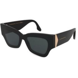 Marchon Germany GmbH Victoria Beckham VB662S Unisex-Sonnenbrille Vollrand Butterfly Acetat-Gestell, Schwarz