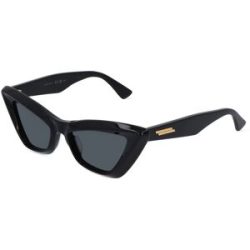 Kering Eyewear Spa Bottega Veneta BV1101S Unisex-Sonnenbrille Vollrand Butterfly Kunststoff-Gestell, Schwarz
