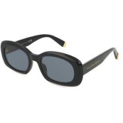Thélios Stella McCartney SC40080I Unisex-Sonnenbrille Vollrand Oval Kunststoff-Gestell, Schwarz
