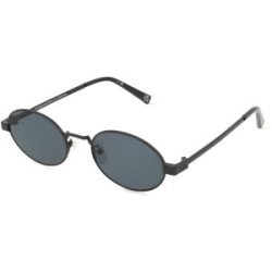 Tree Distribution GmbH Le Specs POSEIDON DEUX Unisex-Sonnenbrille Vollrand Oval Metall-Gestell, Schwarz