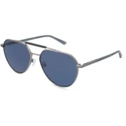 Marchon Germany GmbH Calvin Klein CK26100S Unisex-Sonnenbrille Vollrand Pilot Metall-Gestell, Grau