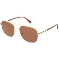 Marcolin Deutschland GmbH Gant GA7232 Herren-Sonnenbrille Vollrand Pilot Metall-Gestell, Gold