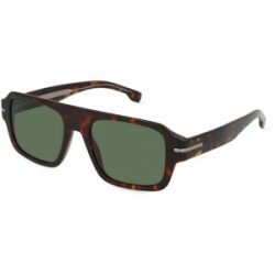 Safilo GmbH Boss 1595/S Herren-Sonnenbrille Vollrand Quadratisch Acetat-Gestell, Havanna