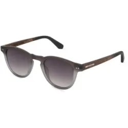 Masterdis Woodfellas 11736 HAVN Herren-Sonnenbrille Vollrand Rund Acetat-Gestell, Grau