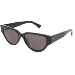 Kering Eyewear Spa Bottega Veneta BV1319S Damen-Sonnenbrille Vollrand Cat Eye Acetat-Gestell, Schwarz