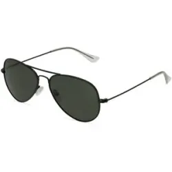 Wenzhou Bada Optical Co. , LTD Fielmann BD 277 SUN CL Unisex-Sonnenbrille Vollrand Pilot Edelstahl-Gestell, Schwarz