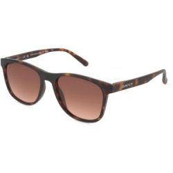 Marcolin Deutschland GmbH Gant GA7235 Unisex-Sonnenbrille Vollrand Quadratisch Acetat Spritzguss-Gestell, Havanna