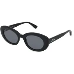 Marchon Germany GmbH Longchamp LO756S Unisex-Sonnenbrille Vollrand Oval Acetat Spritzguss-Gestell, Schwarz