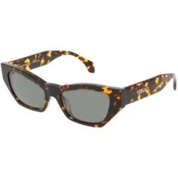 Luxottica Fashion Brillen Vertriebs GmbH Versace VE4488U Damen-Sonnenbrille Vollrand Butterfly Acetat-Gestell, Havanna