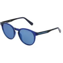 Marchon Germany GmbH Calvin Klein CKJ22643S Unisex-Sonnenbrille Vollrand Panto Kunststoff-Gestell, Blau