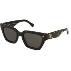 Safilo GmbH Tommy Hilfiger TH 2101/S Damen-Sonnenbrille Vollrand Cat Eye Acetat-Gestell, Havanna
