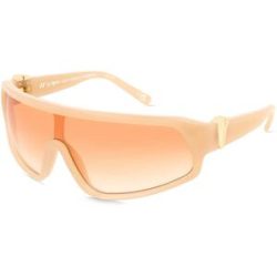 Tree Distribution GmbH Le Specs CALM CHAOS Unisex-Sonnenbrille Vollrand Monoscheibe Kunststoff-Gestell, Beige