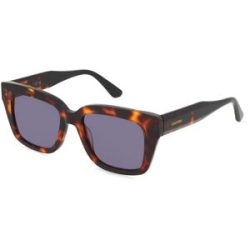 Marchon Germany GmbH Calvin Klein CK23540S Unisex-Sonnenbrille Vollrand Quadratisch Acetat-Gestell, Havanna