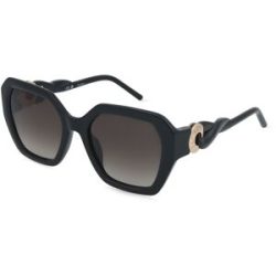 DE RIGO Vision D.A.CH. GmbH Escada SESG37 Damen-Sonnenbrille Vollrand Geometrisch Kunststoff-Gestell, Schwarz