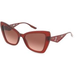 Luxottica Fashion Brillen Vertriebs GmbH Dolce&Gabbana DG4489 Damen-Sonnenbrille Vollrand Cat Eye Acetat-Gestell, Rot