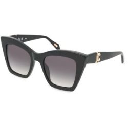 DE RIGO Vision D.A.CH. GmbH Just Cavalli SJC106 Unisex-Sonnenbrille Vollrand Quadratisch Acetat-Gestell, Schwarz
