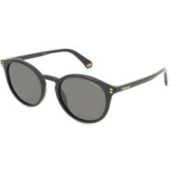 Safilo GmbH Polaroid PLD 6233/S Unisex-Sonnenbrille Vollrand Panto Kunststoff-Gestell, Schwarz