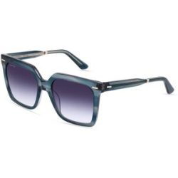 Marchon Germany GmbH Calvin Klein CK22534S Damen-Sonnenbrille Vollrand Quadratisch Kunststoff-Gestell, Blau