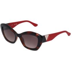 Marcolin Deutschland GmbH Guess GU7868 Unisex-Sonnenbrille Vollrand Butterfly Kunststoff-Gestell, Braun