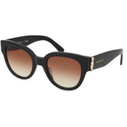 Marchon Germany GmbH Longchamp LO733S Unisex-Sonnenbrille Vollrand Butterfly Kunststoff-Gestell, Schwarz