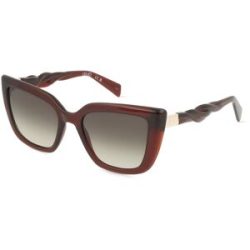 Marchon Germany GmbH Liu Jo LJ789S Unisex-Sonnenbrille Vollrand Butterfly Acetat Spritzguss-Gestell, Braun