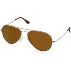 Wenzhou Bada Optical Co. , LTD Fielmann BD 277 SUN CL Unisex-Sonnenbrille Vollrand Pilot Edelstahl-Gestell, Silber