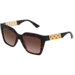 Luxottica Fashion Brillen Vertriebs GmbH Versace VE4418 Damen-Sonnenbrille Vollrand Quadratisch Acetat-Gestell, Havanna