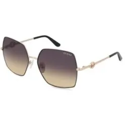 Marcolin Deutschland GmbH Guess GU00285 Damen-Sonnenbrille Vollrand Quadratisch Metall-Gestell, Schwarz