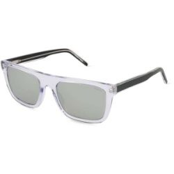 Safilo SpA HUGO HG 1297/S Unisex-Sonnenbrille Vollrand Quadratisch Acetat-Gestell, Transparent